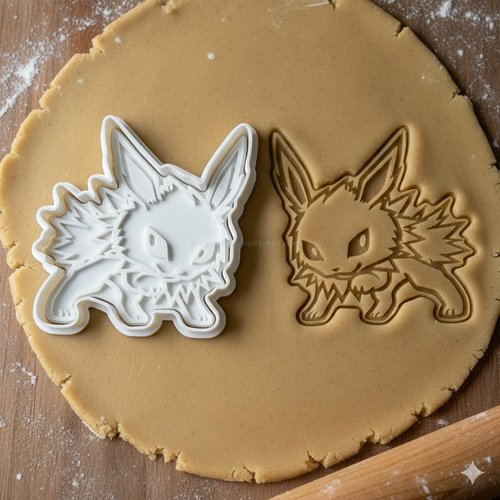 Emporte-piece jolteon pokemon - moule biscuit artisanal 8 cm