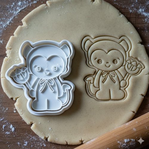Emporte-piece diablotin mignon - moule biscuit 8 cm artisanat