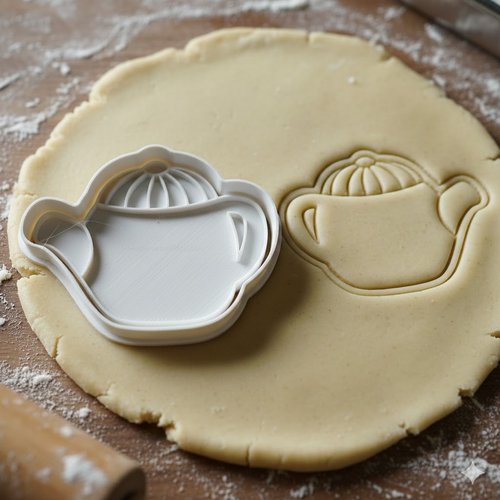 Emporte-piece theiere 8 cm - moule a biscuits artisanal