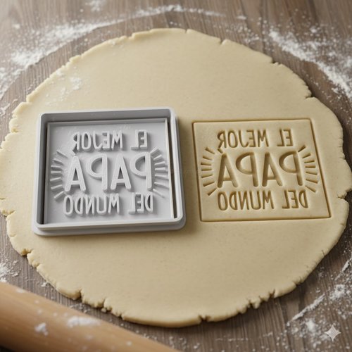 Emporte-piece el mejor papa du monde - moule a biscuit 8 cm