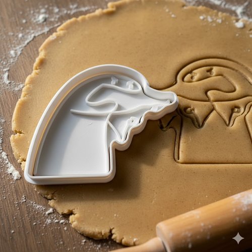 Emporte-pièce artisanat pâtisserie motif silhouette 8 cm