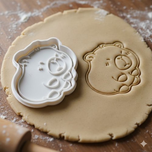 Emporte-piece biscuit hamster kawaii - moule patisserie 8 cm