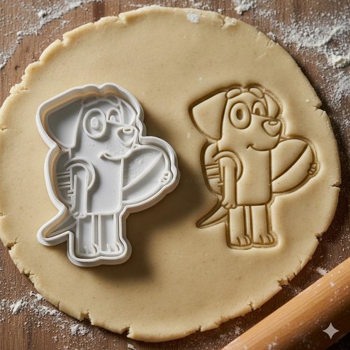 Emporte-piece chien bluey pour biscuits et pate a sucre - 8 cm