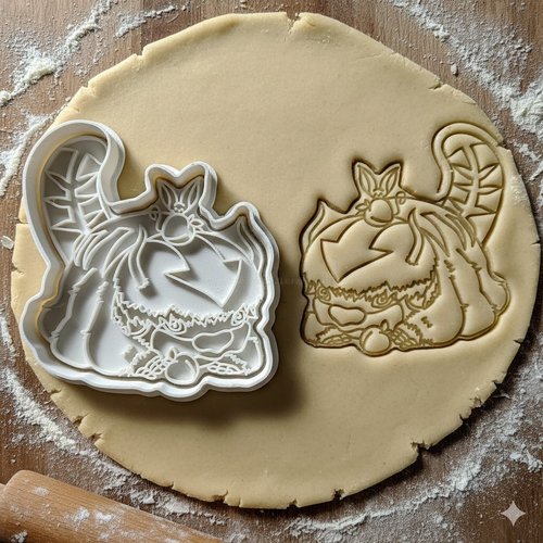 Emporte-piece monstre halloween 8 cm - moule biscuit artisanal