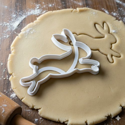 Emporte-pièce lapin de pâques 8 cm - moule biscuits et pâte à sucre