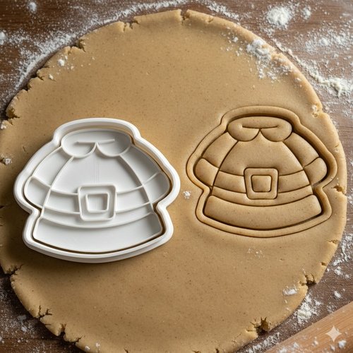 Emporte-piece costume de noel 8 cm - moule biscuit artisanal