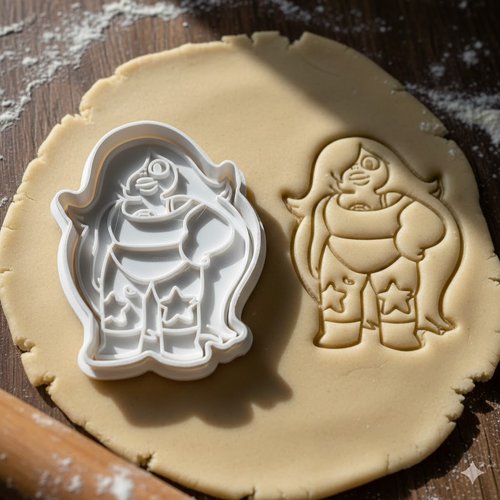 Emporte-piece amethyste steven universe - moule biscuit 8 cm