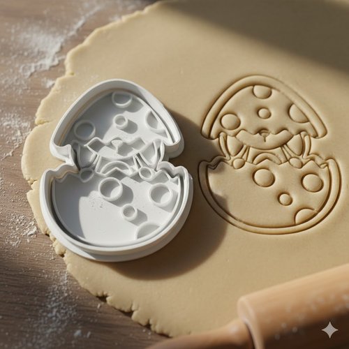 Emporte-piece oeuf de paques et poussin 8 cm - moule biscuit artisanal