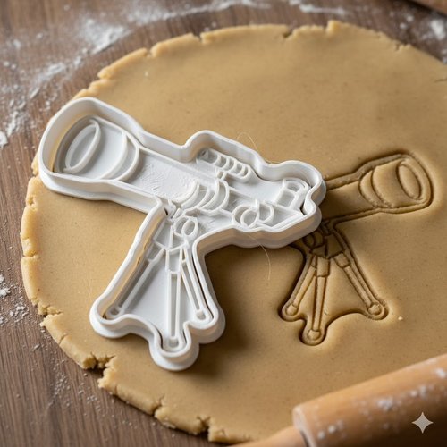 Emporte-pièce télescope pour pâtisserie - moule à biscuit 8 cm