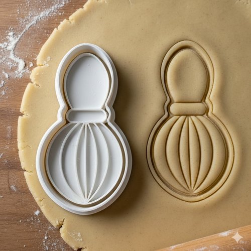 Emporte-piece fouet patissier - moule a biscuits artisanal 8 cm