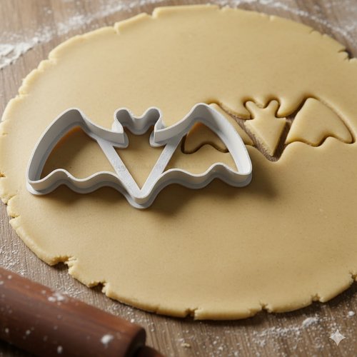 Emporte-piece chauve-souris 8 cm - moule biscuit halloween artisanal