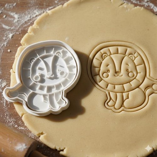 Emporte-piece lion pour biscuits et pate a sucre - 8 cm