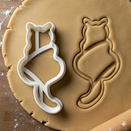 Emporte-pièce chat assis 8 cm - moule biscuit artisanal