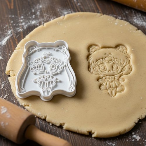Emporte-piece sailor moon pour biscuits et pate a sucre - 8 cm