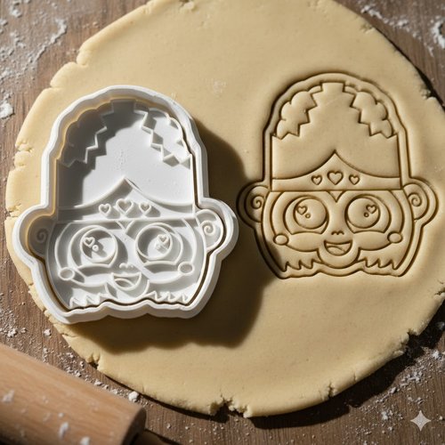 Emporte-pièce artisanal pour biscuits et pâte à sucre - 8 cm