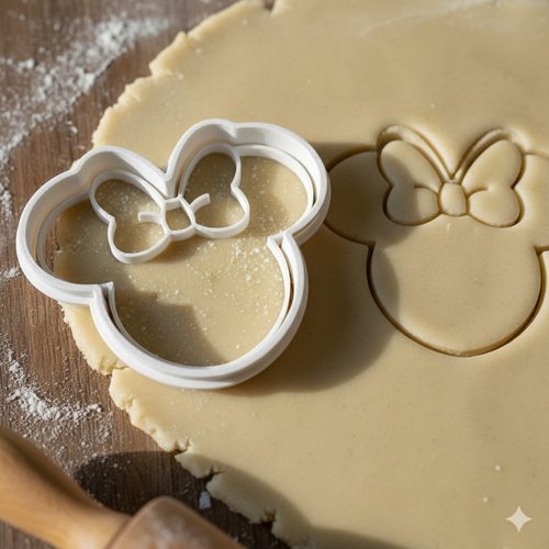 Emporte-piece minnie mouse pour biscuits et pate a sucre - 8 cm
