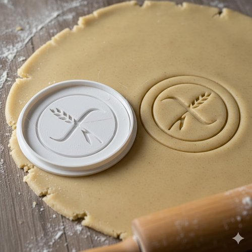 Emporte-piece sans gluten artisanal 8 cm - moule a biscuits noir