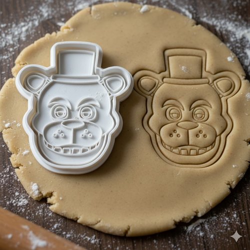 Emporte-piece freddy fazbear 8 cm - moule biscuit fnaf