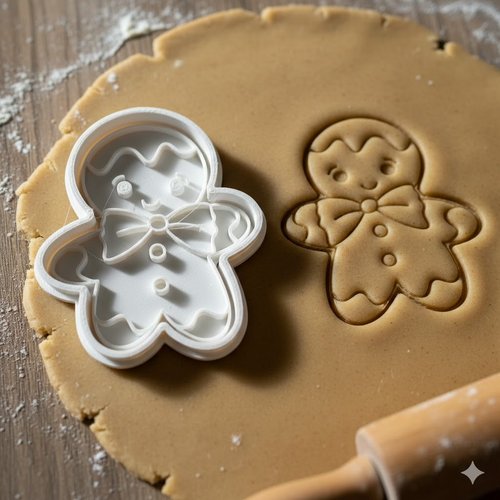 Emporte-piece bonhomme de pain d'epice 8 cm - moule biscuit artisanal