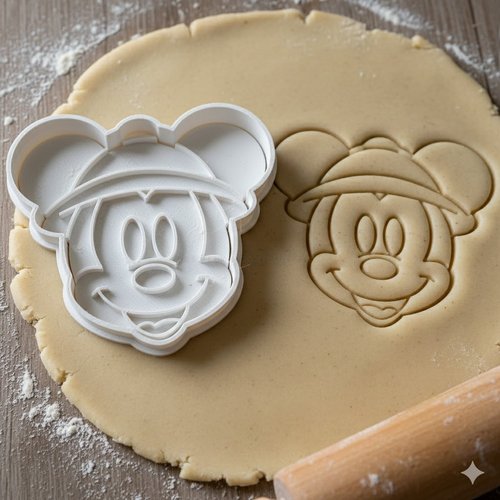 Emporte-piece mickey mouse artisanal 8 cm - moule biscuit disney