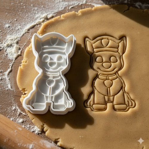 Emporte-piece chien pat patrouille chase 8 cm - moule patisserie