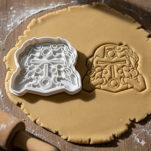 Emporte-piece fallout power armor 8 cm - moule biscuit artisanal