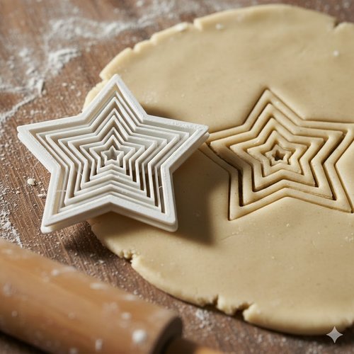 Emporte-piece etoile 8 cm pour biscuits et patisserie artisanale