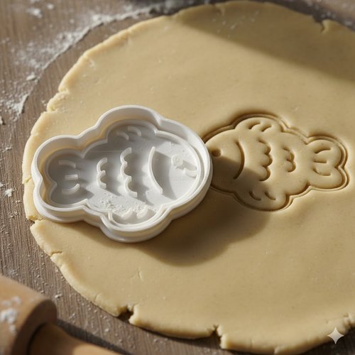 Emporte-piece poisson artisanal 8 cm pour biscuits et pates