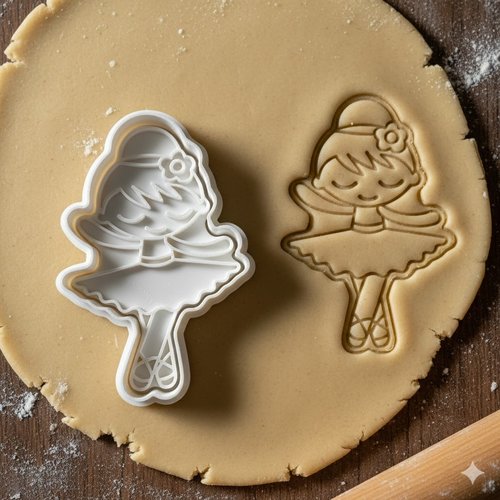 Emporte-piece ballerine 8cm - moule biscuit danseuse etoile