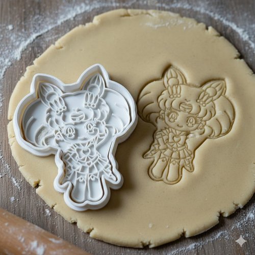 Emporte-pièce chibi magical girl 8cm - moule biscuit artisanal
