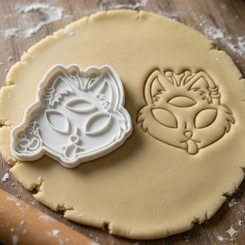 Emporte-piece chat de l'espace 3 yeux 8cm - moule biscuit artisanal