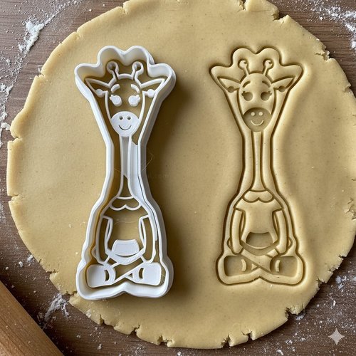 Emporte-piece girafe zen 8 cm - moule biscuit patisserie artisanale