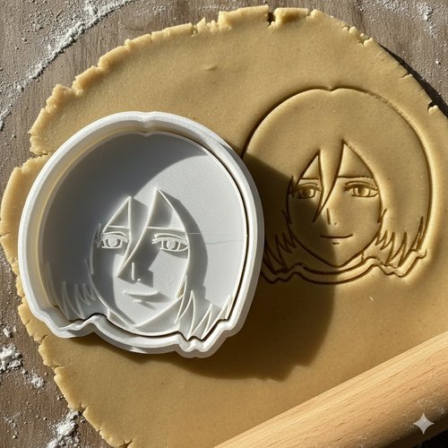 Emporte-piece mikasa attack on titan - moule biscuit 8 cm