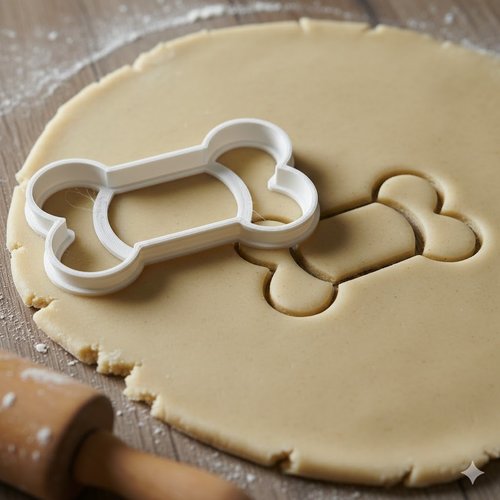 Emporte-piece os pour biscuit - 8 cm - fabrication artisanale noire