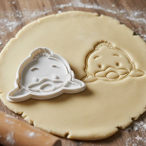 Emporte-piece artisanal beboque 8cm pour biscuits et patisserie