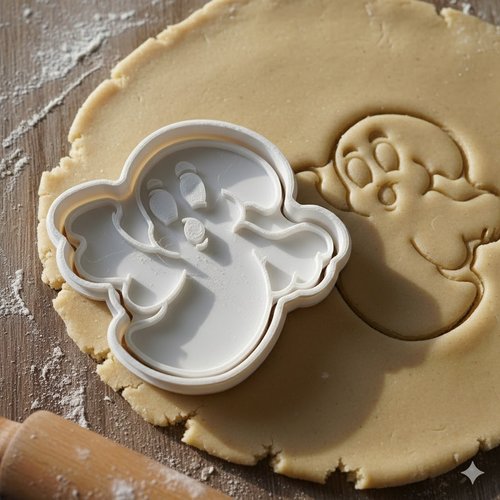 Emporte-piece fantome 8 cm - moule biscuits halloween artisanal