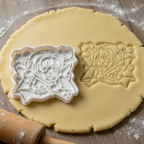 Emporte-piece sakura manga - moule biscuit artisanal 8 cm