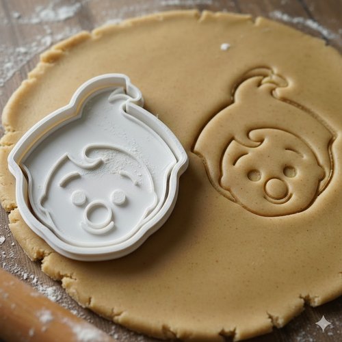 Emporte-piece bebe chanteur - moule biscuit artisanal 8 cm