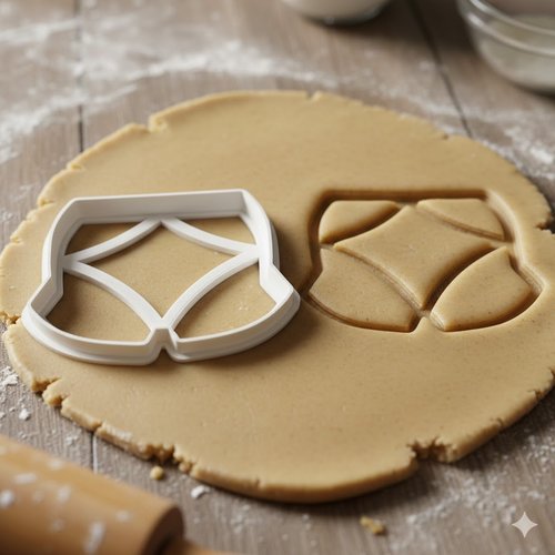 Emporte-pièce short et culotte pour pâtisserie - moule artisanal 8 cm