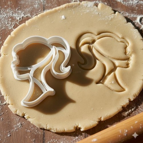 Emporte-piece barbie pour biscuits et pate a sucre - 8 cm
