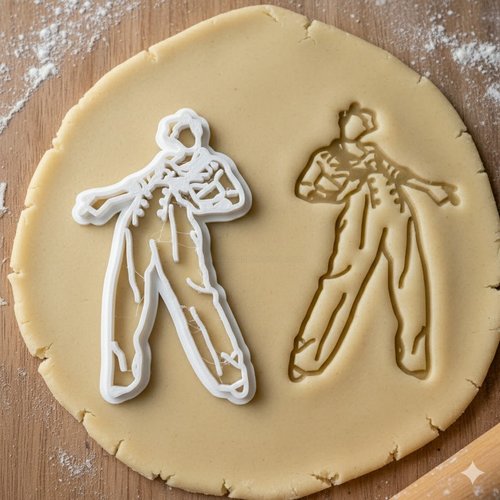 Emporte-piece chanteur pop harry style silhouette 8 cm