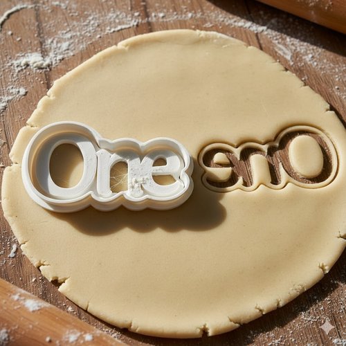 Emporte-piece biscuit one - 8 cm - moule patisserie anniversaire