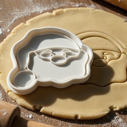 Emporte-piece santa claus noel - moule a biscuit artisanal 8 cm