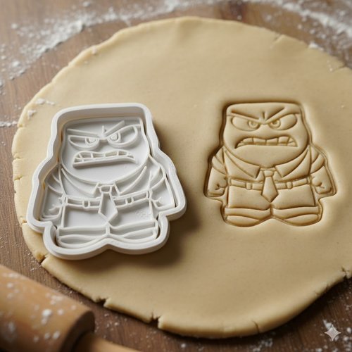 Emporte-piece colere vice-versa 8 cm - moule biscuit artisanal