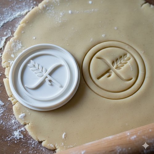 Emporte-piece sans gluten 8 cm - moule a biscuit artisanal