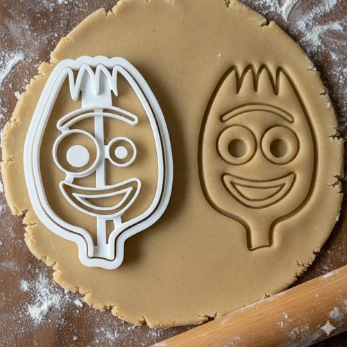 Emporte-piece forky toy story - moule biscuit artisanal 8 cm