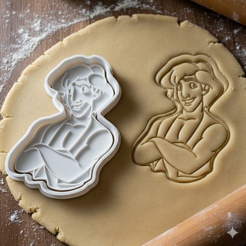 Emporte-piece aladdin - moule biscuit artisanal disney 8 cm