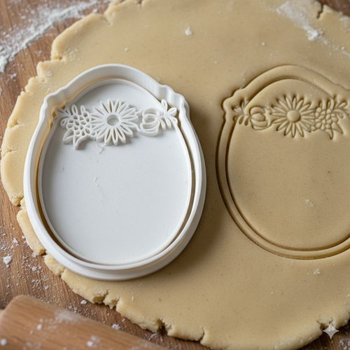 Emporte-piece artisanal 8 cm pour patisserie et biscuits - noir