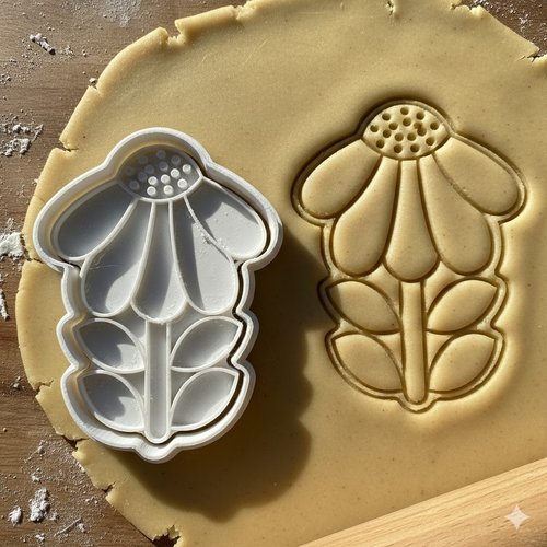 Emporte-piece fleur marguerite 8 cm - moule biscuit artisanal