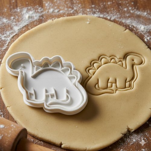 Emporte-piece dinosaure stegosaure 8 cm pour biscuits et patisserie